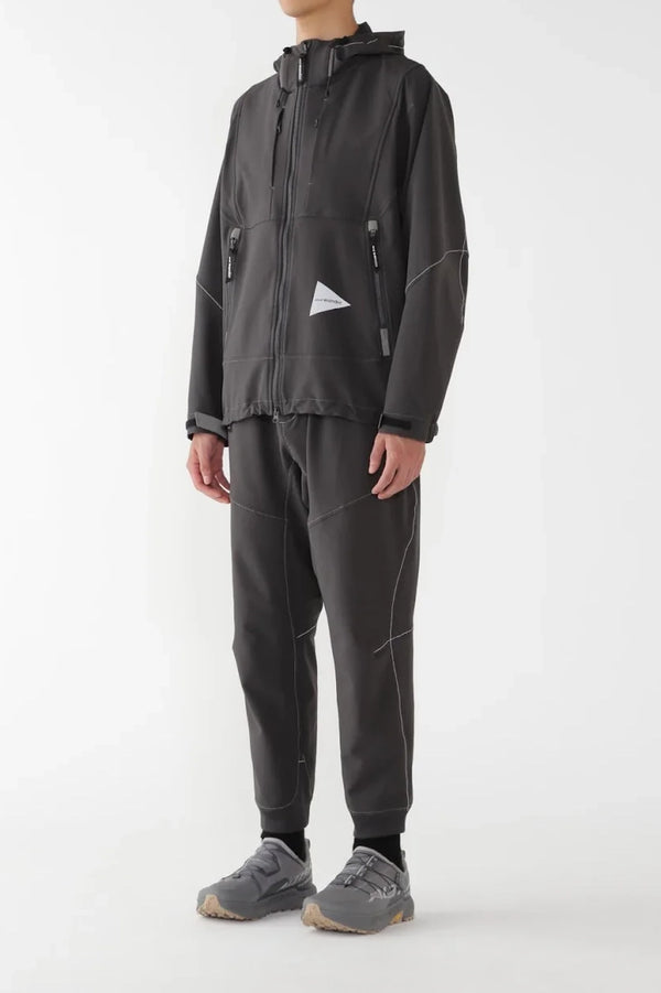 And Wander Light Stretch Shell Jacket Carbon