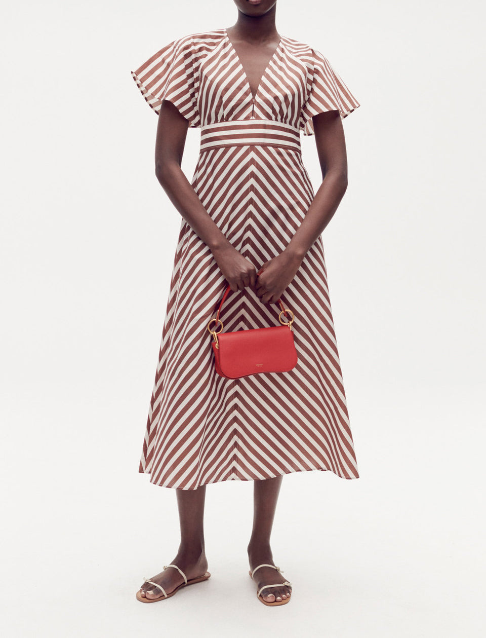 Oroton Sorrento Stripe Tie Dress