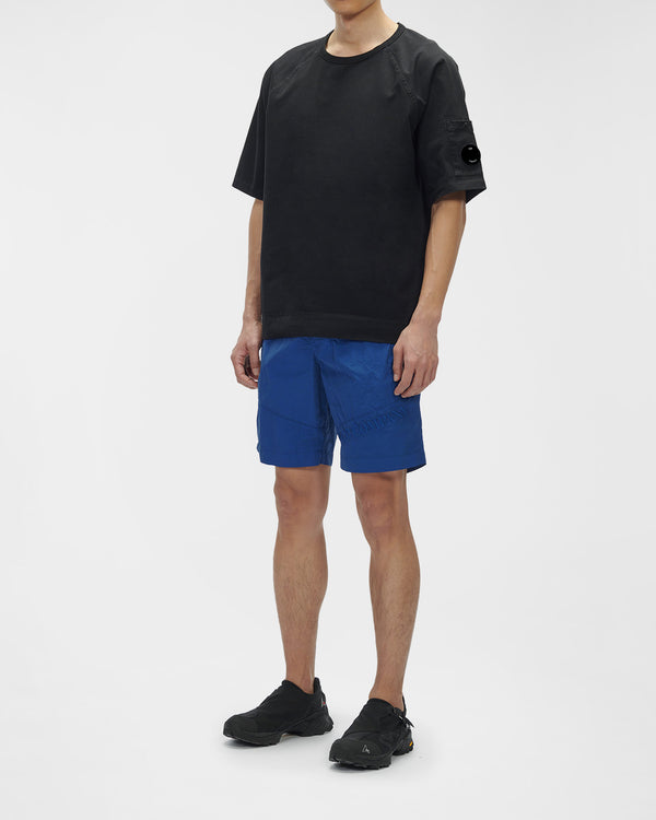 Heavy Jersey Mixed Short Sleeve Sweatshirt