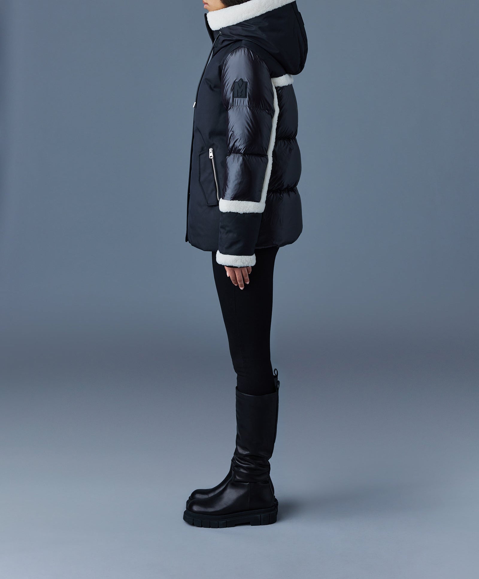 Mackage Cyrah Arctic Twill Down Jacket Black