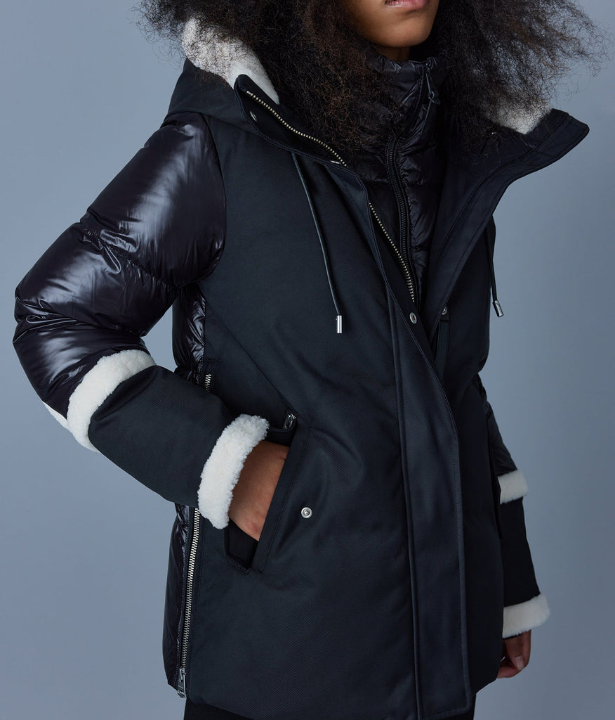 Mackage Cyrah Arctic Twill Down Jacket Black