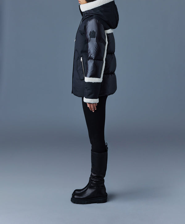 Mackage Cyrah Arctic Twill Down Jacket Black