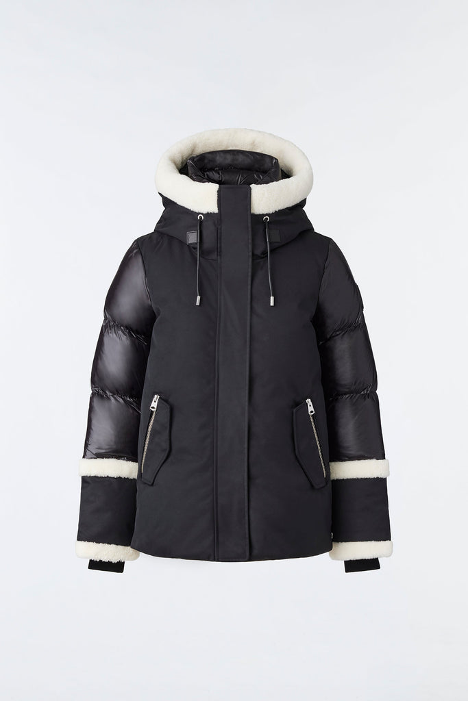Mackage Cyrah Arctic Twill Down Jacket Black