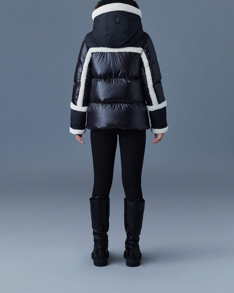 Mackage Cyrah Arctic Twill Down Jacket Black