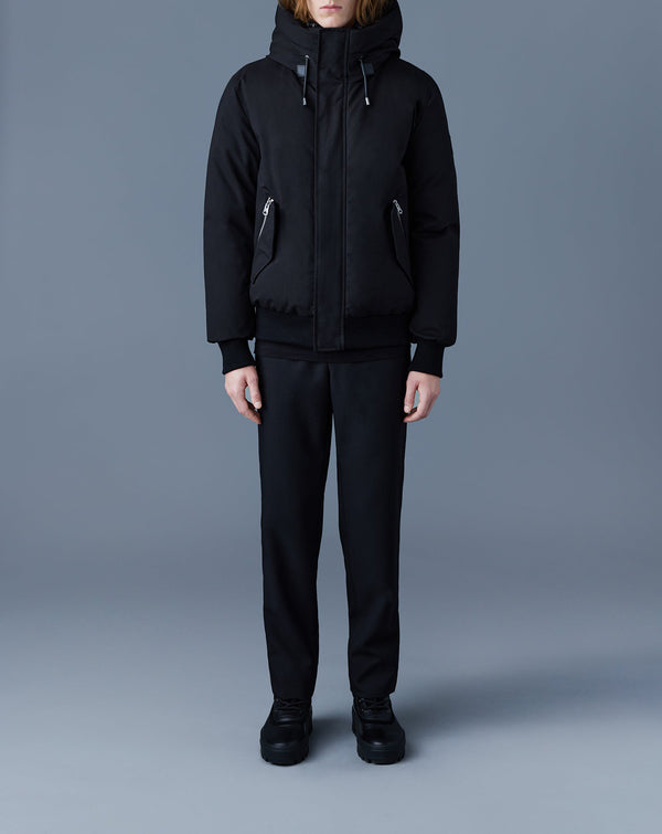 Mackage Dixon 2-In-1 Nordic Tech Down Bomber Black