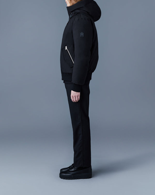 Mackage Dixon 2-In-1 Nordic Tech Down Bomber Black
