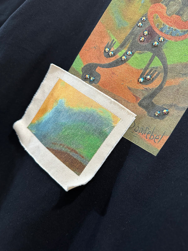 Rat Patch T-shirt With Crystal