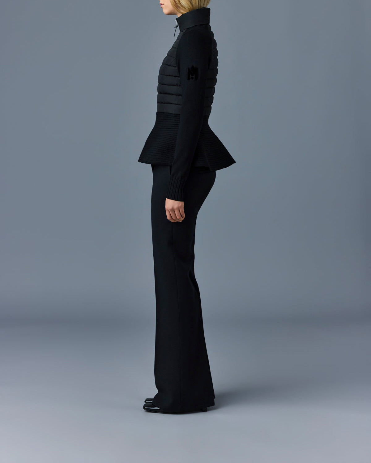 Mackage Joy Recycled Hybrid Cardigan Black