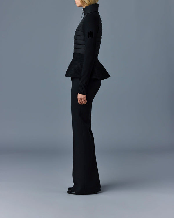 Mackage Joy Recycled Hybrid Cardigan Black