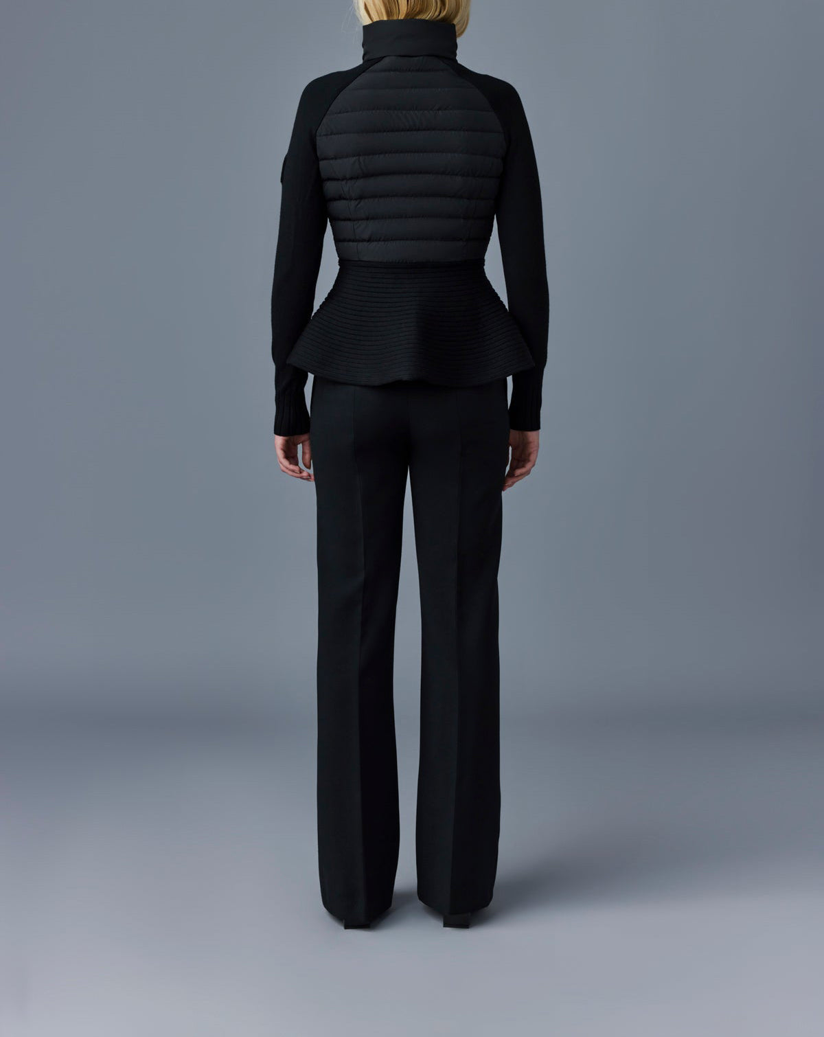 Mackage Joy Recycled Hybrid Cardigan Black