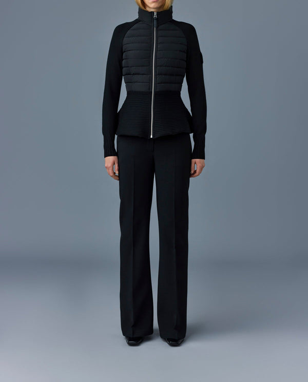 Mackage Joy Recycled Hybrid Cardigan Black