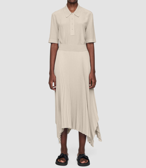 Joseph Pleated Crepe Ade Skirt
