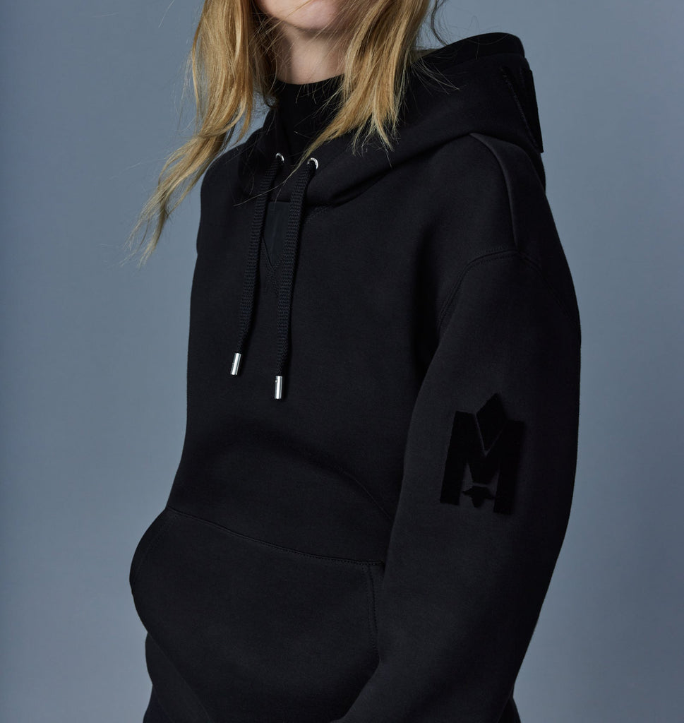 Mackage Krys Hoodie With Velvet Embroidery Black
