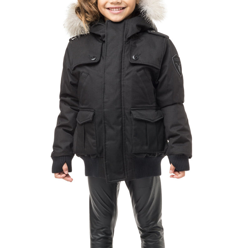 Nobis Little Ky Kids Bomber Jacket Black
