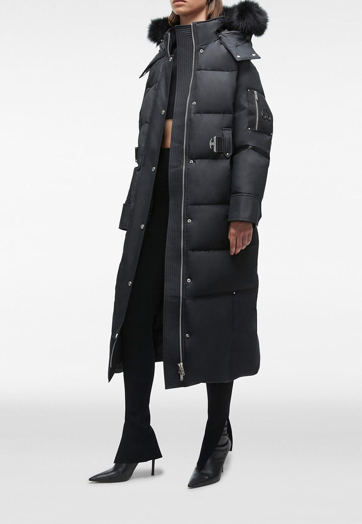 Moose Knuckles Ladies Cloud Long Parka Fur Black