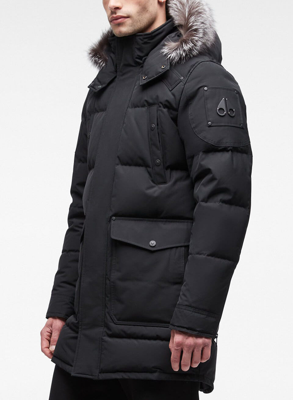Moose Knuckles Men's Onyx Big Ridge Parka Black