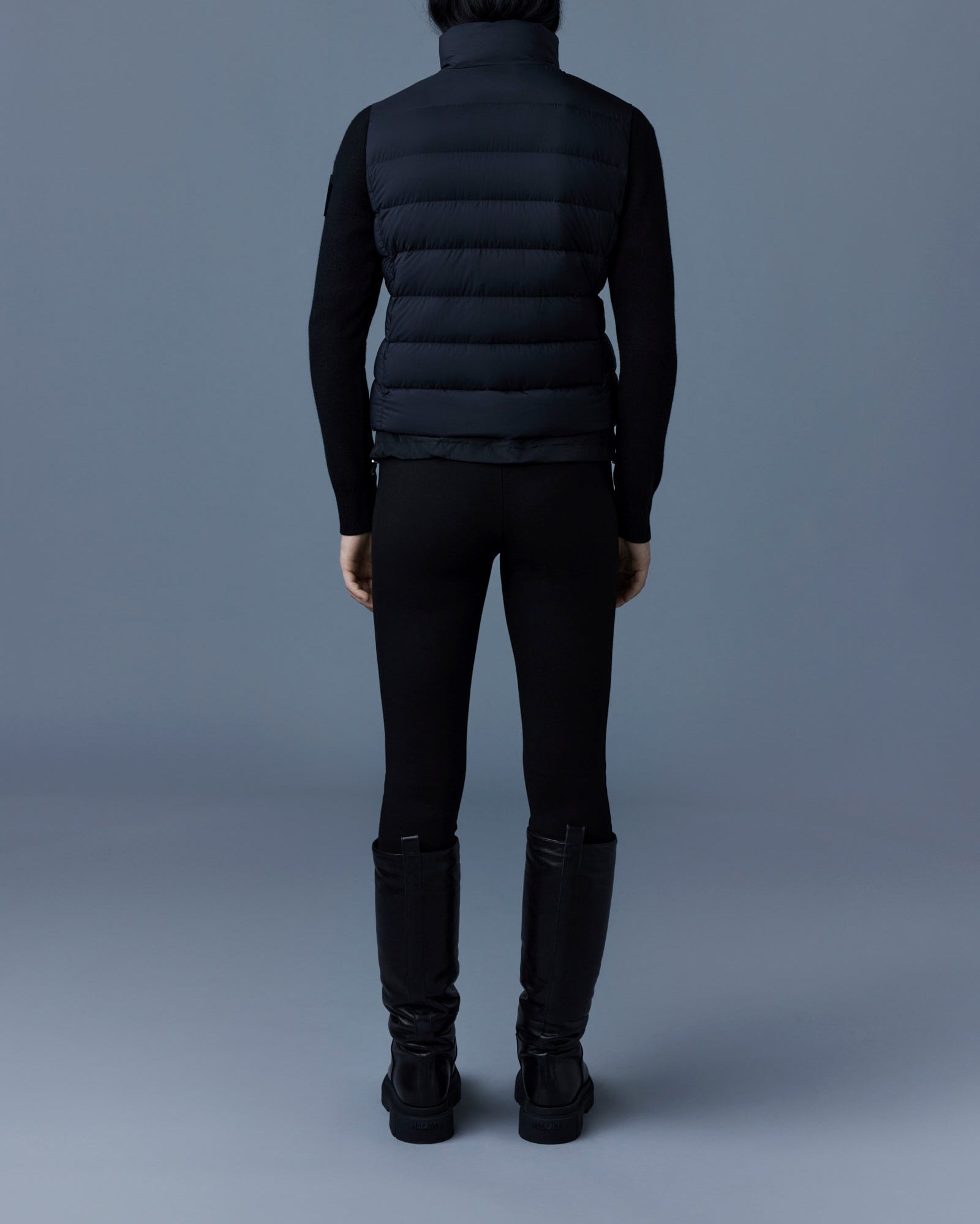 Mackage Oceane Recycled Hybrid Jacket Black