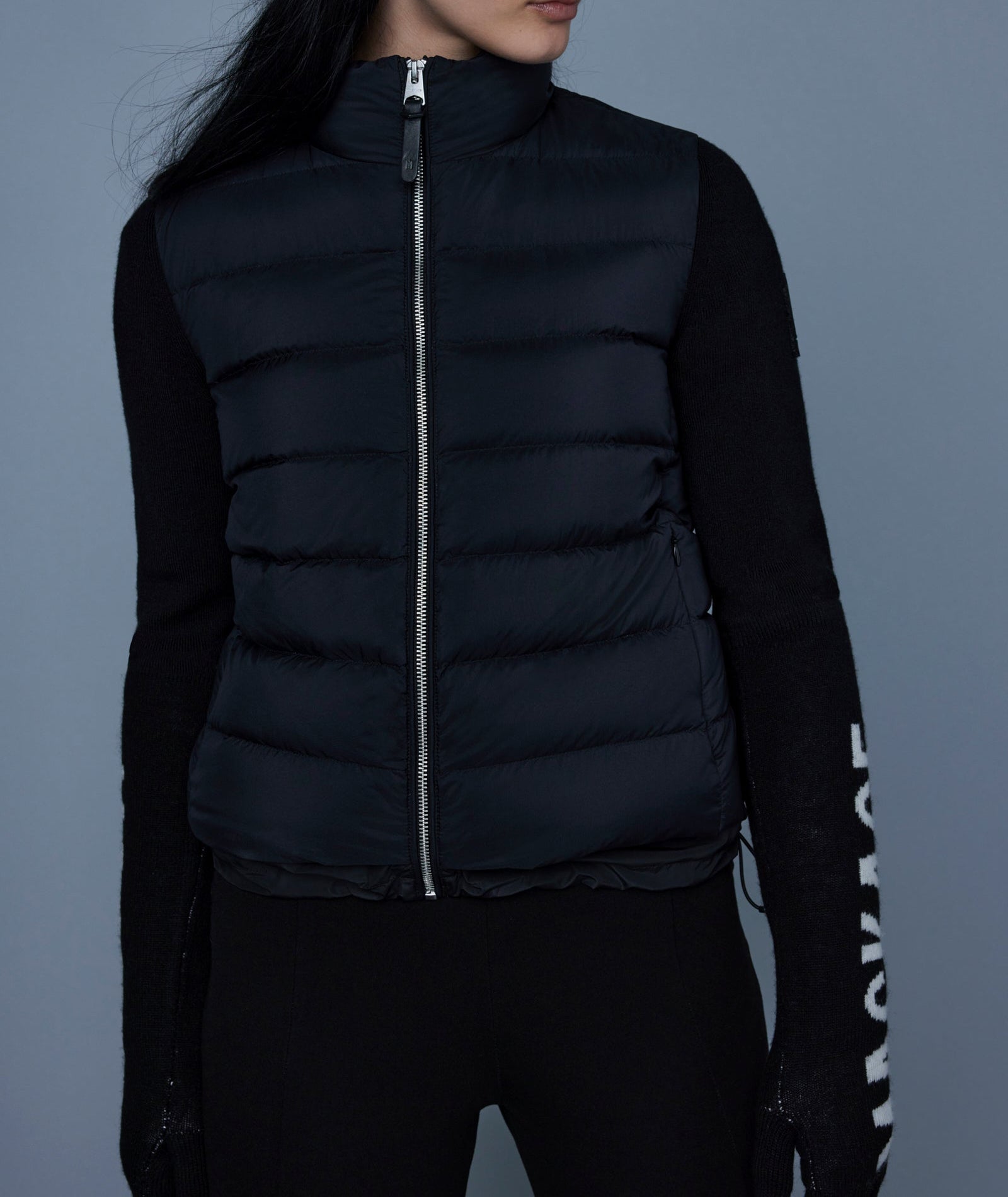 Mackage Oceane Recycled Hybrid Jacket Black