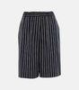 Vezzo Striped Cotton Shorts