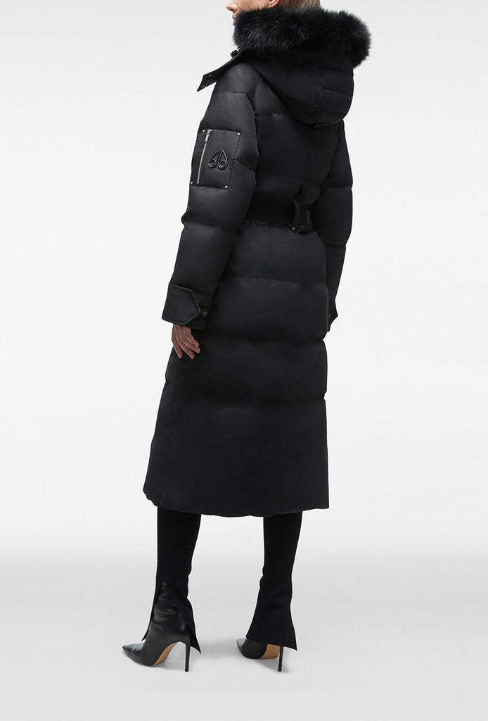 Moose Knuckles Ladies Cloud Long Parka Fur Black