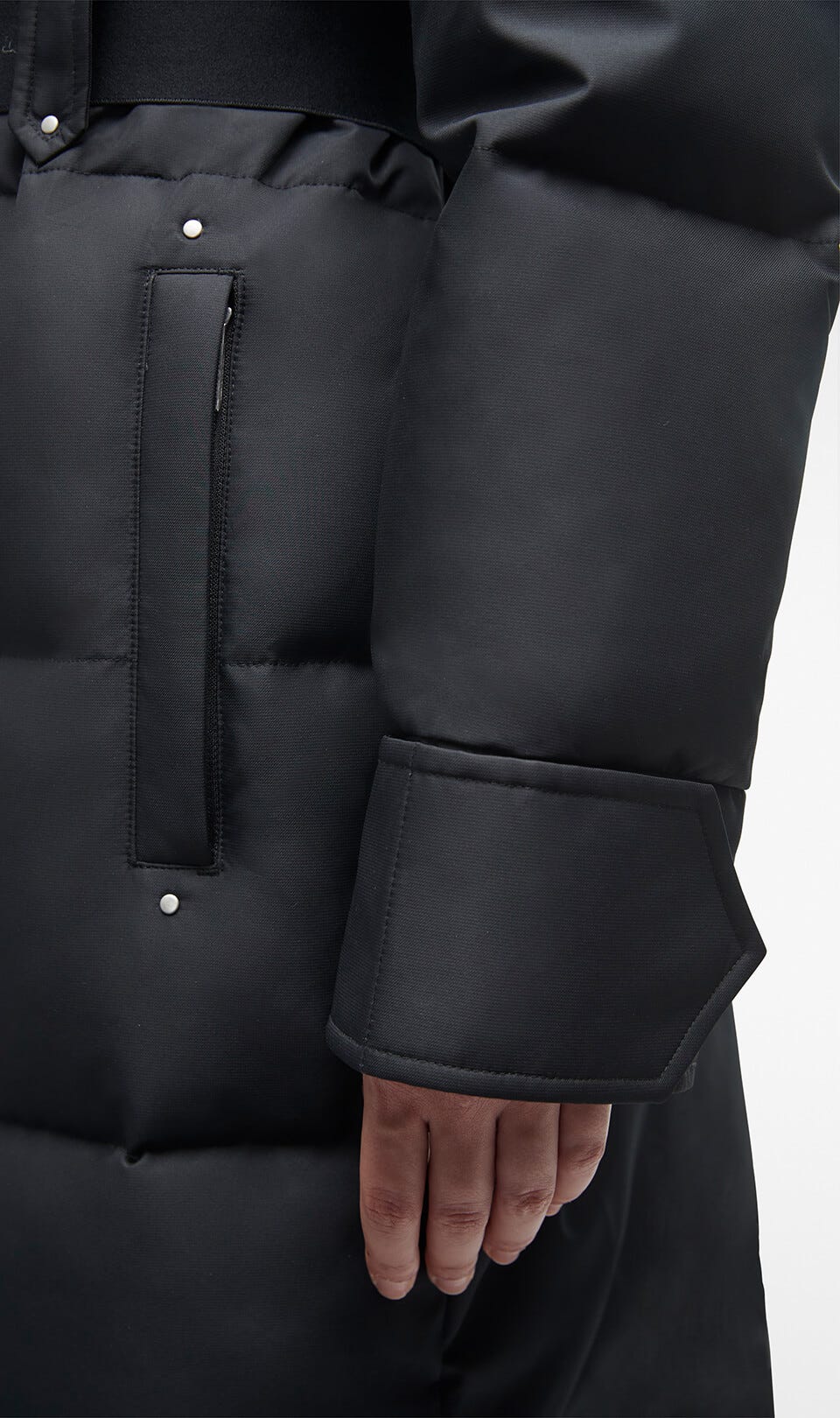 Moose Knuckles Ladies Cloud Long Parka Fur Black