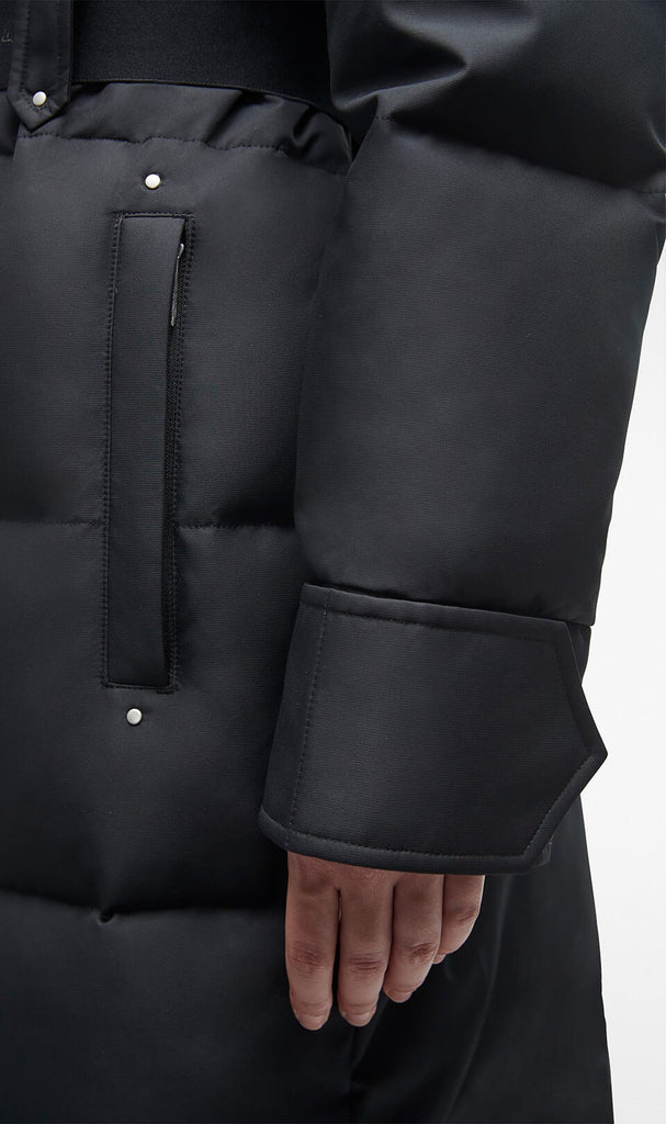 Moose Knuckles Ladies Cloud Long Parka Fur Black