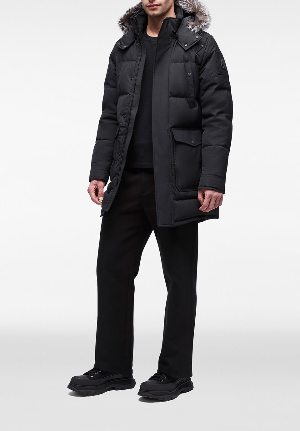 Moose Knuckles Men's Onyx Big Ridge Parka Black