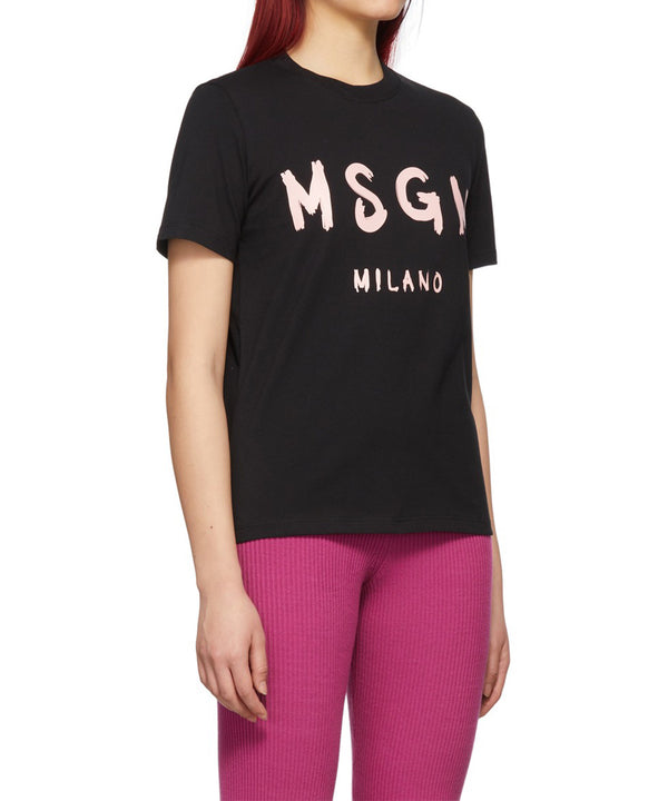 T-shirt With "Brushed" MSGM Logo